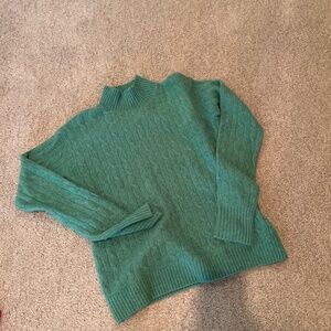J Crew extra soft green sweater (size XXS)